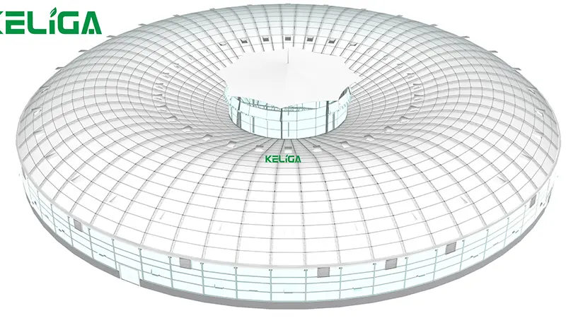 Energy‑Efficient Round Custom Greenhouse for Year‑Round Intelligent Planting