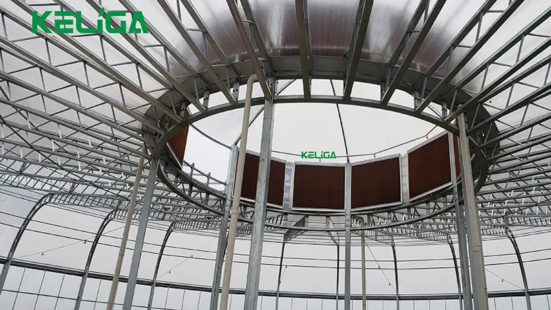 Decorative Round Custom Greenhouse for Ecological Parks and Sightseeing Agriculture