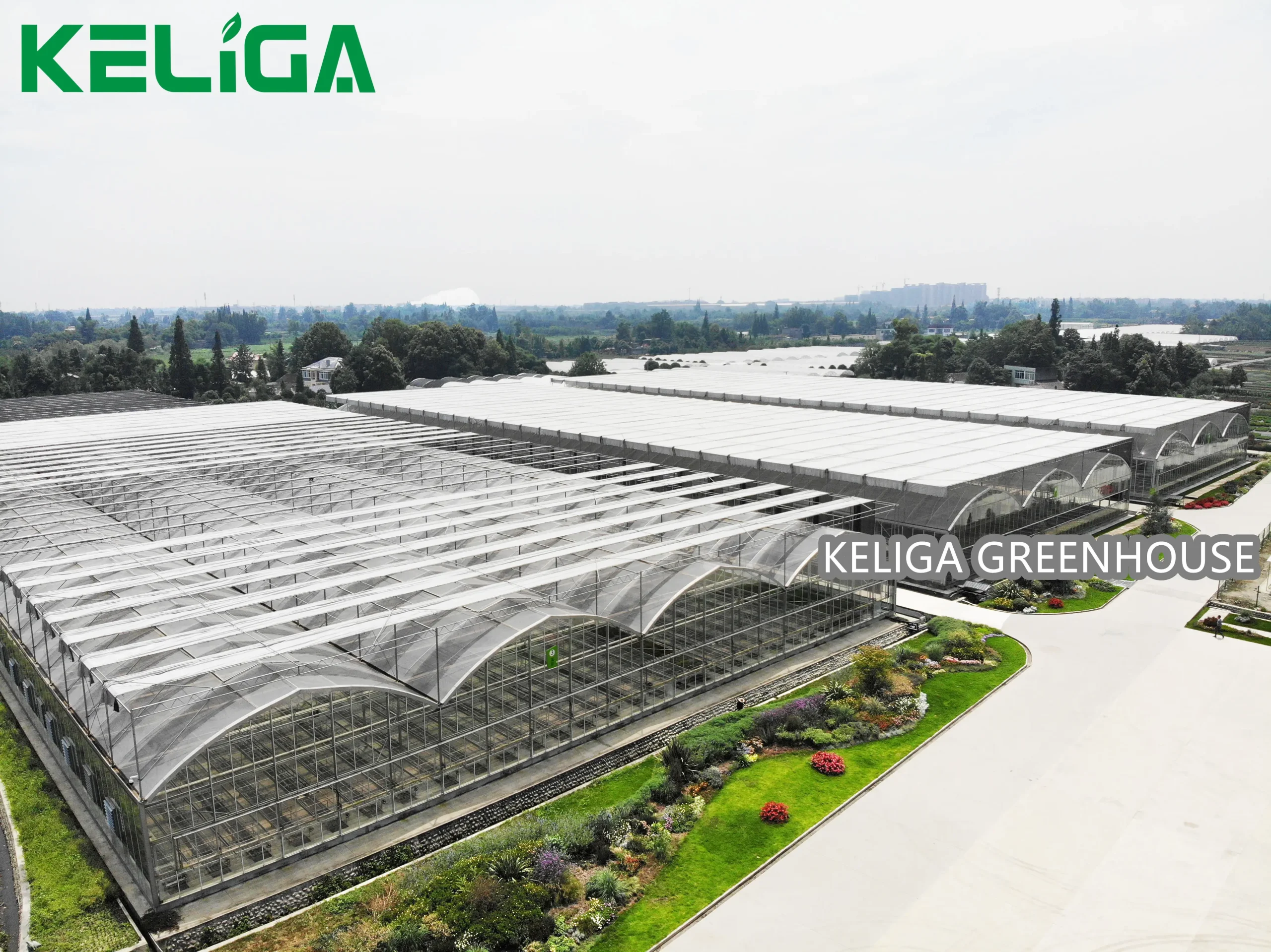 Plastic and glass combine greenhouse (2)